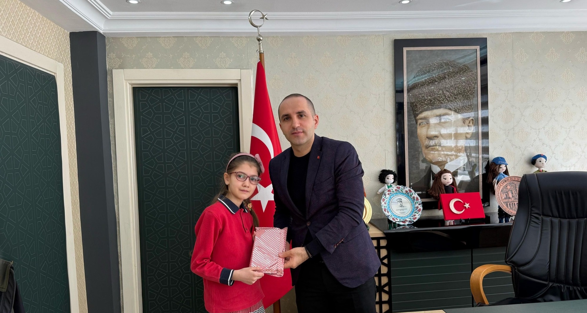 ?l birincisi Kaymakam Polat�? ziyaret etti