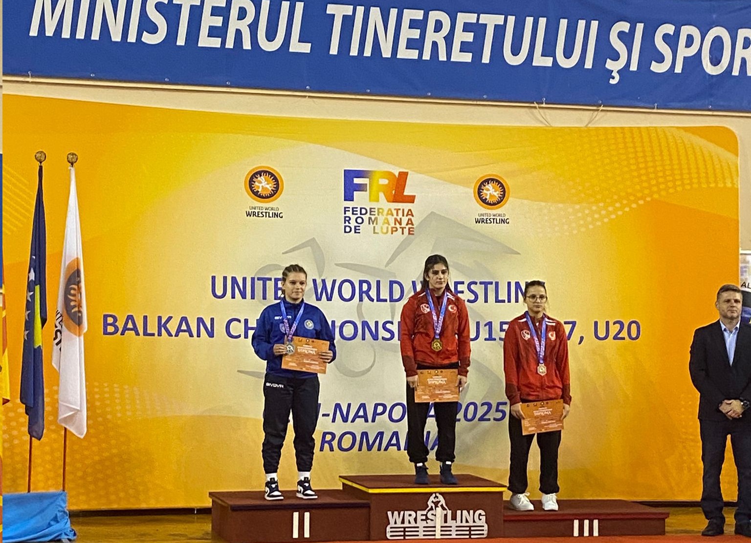 İskilip Belediye Spor Kulübü güreşçileri Romanya’da 3 Madalya kazandı