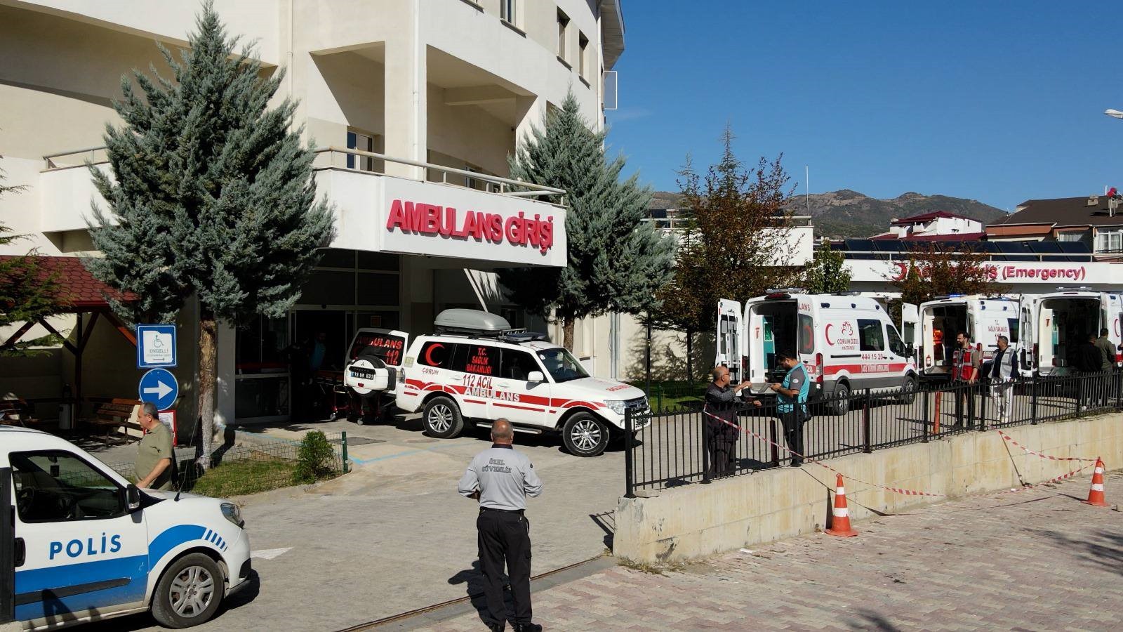 İskilip Atıf Hoca Devlet Hastanesinde gerçeği aratmayan afet tatbikatı