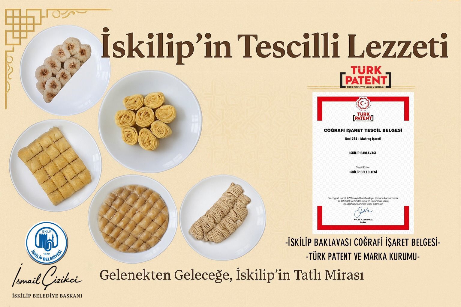İskilip Baklavası coğrafi işaretle tescillendi